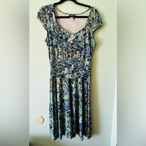 Retrolicious ModCloth Size Large Fit and Flare Midi Dress; Pre-Loved!